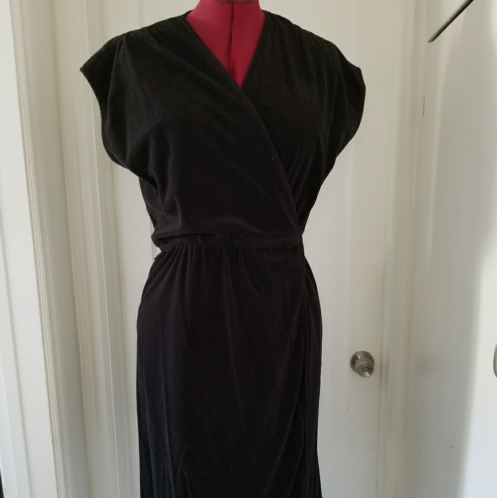 Black Velvet Walden Classics wrap dress
